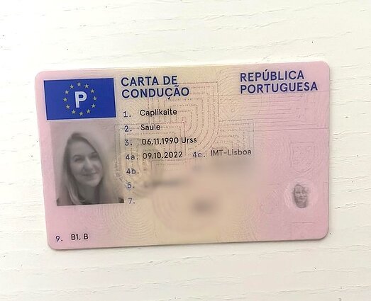 carta de condução comprar